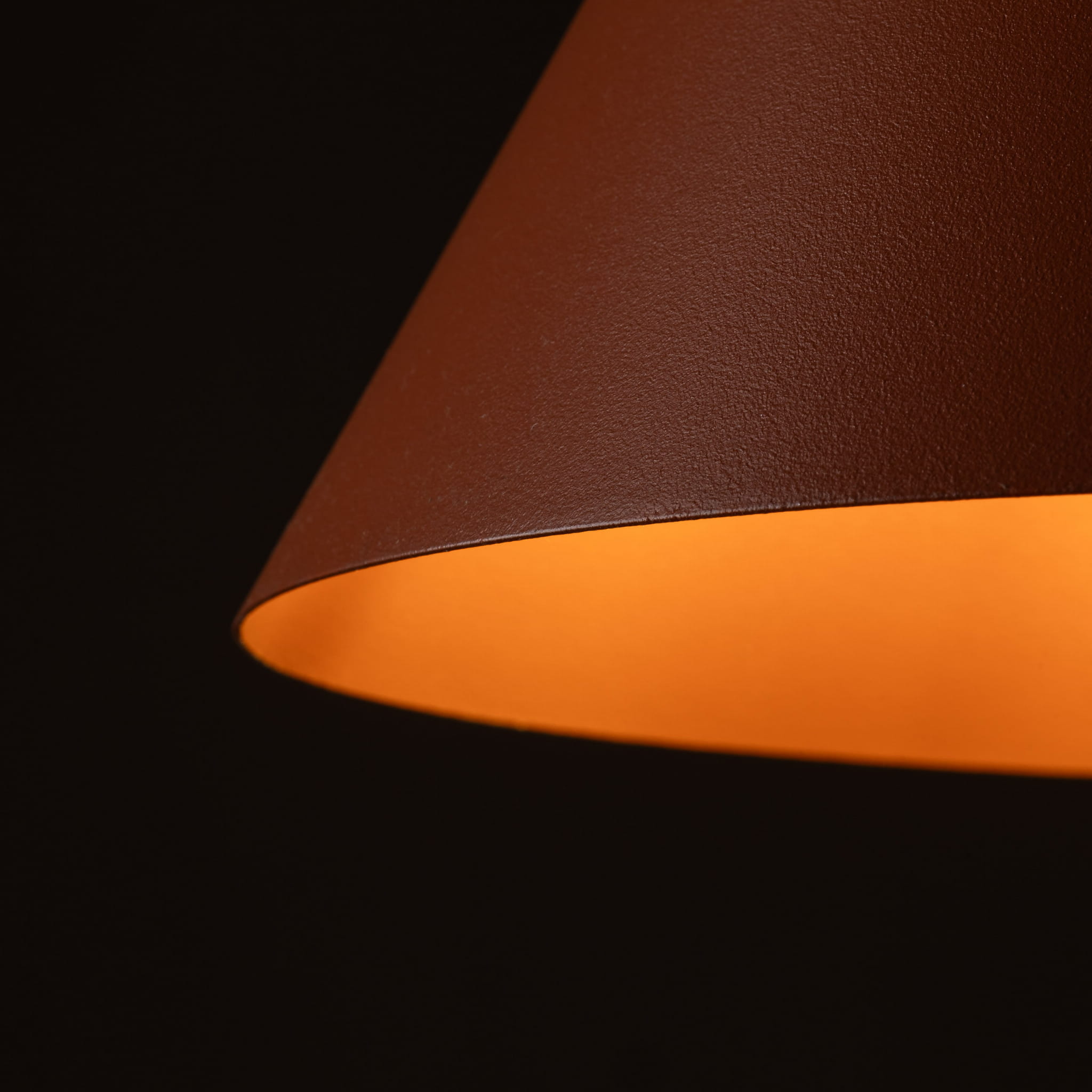 Lampa wisząca nowoczesna skandynawska klosz metalowy stożek czerwona TK Lighting Cono 6632 1x15W E27