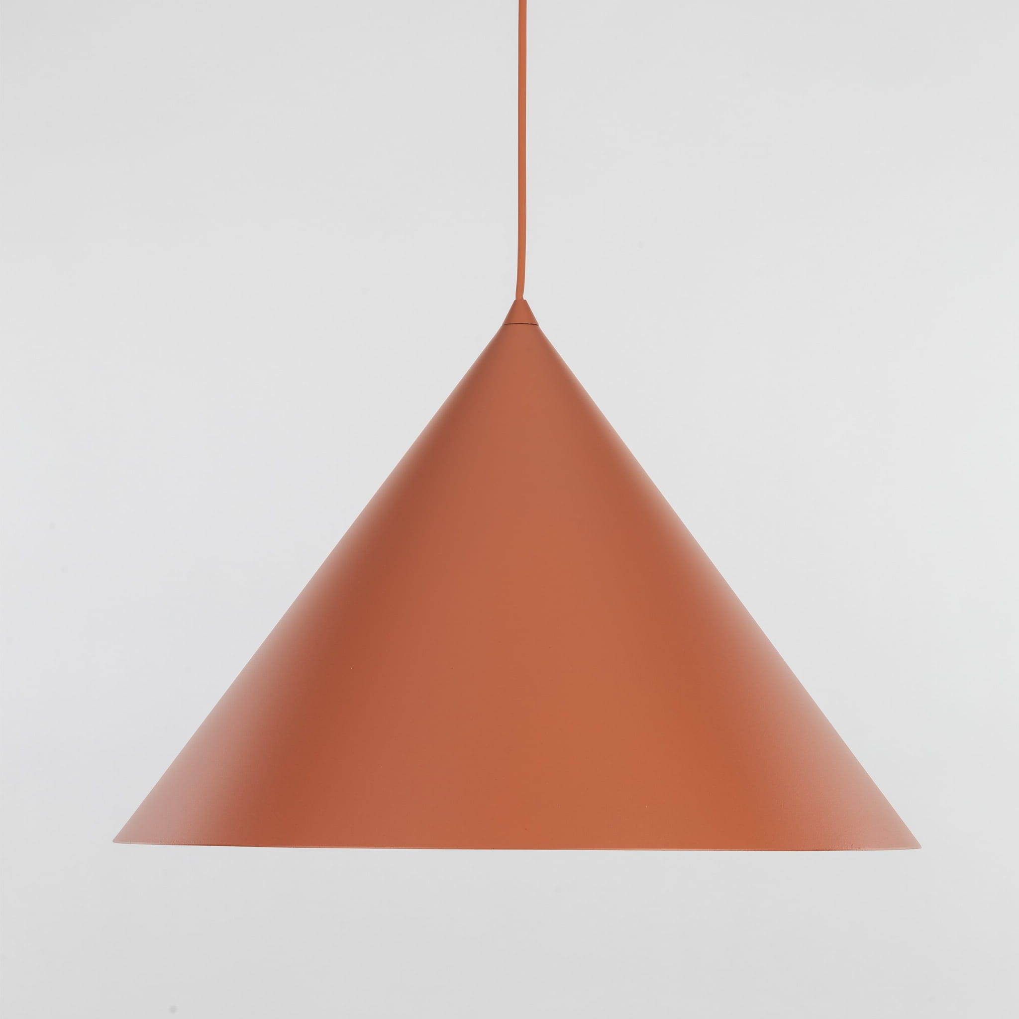 Lampa wisząca nowoczesna skandynawska klosz metalowy stożek czerwona TK Lighting Cono 10089 1x15W E27