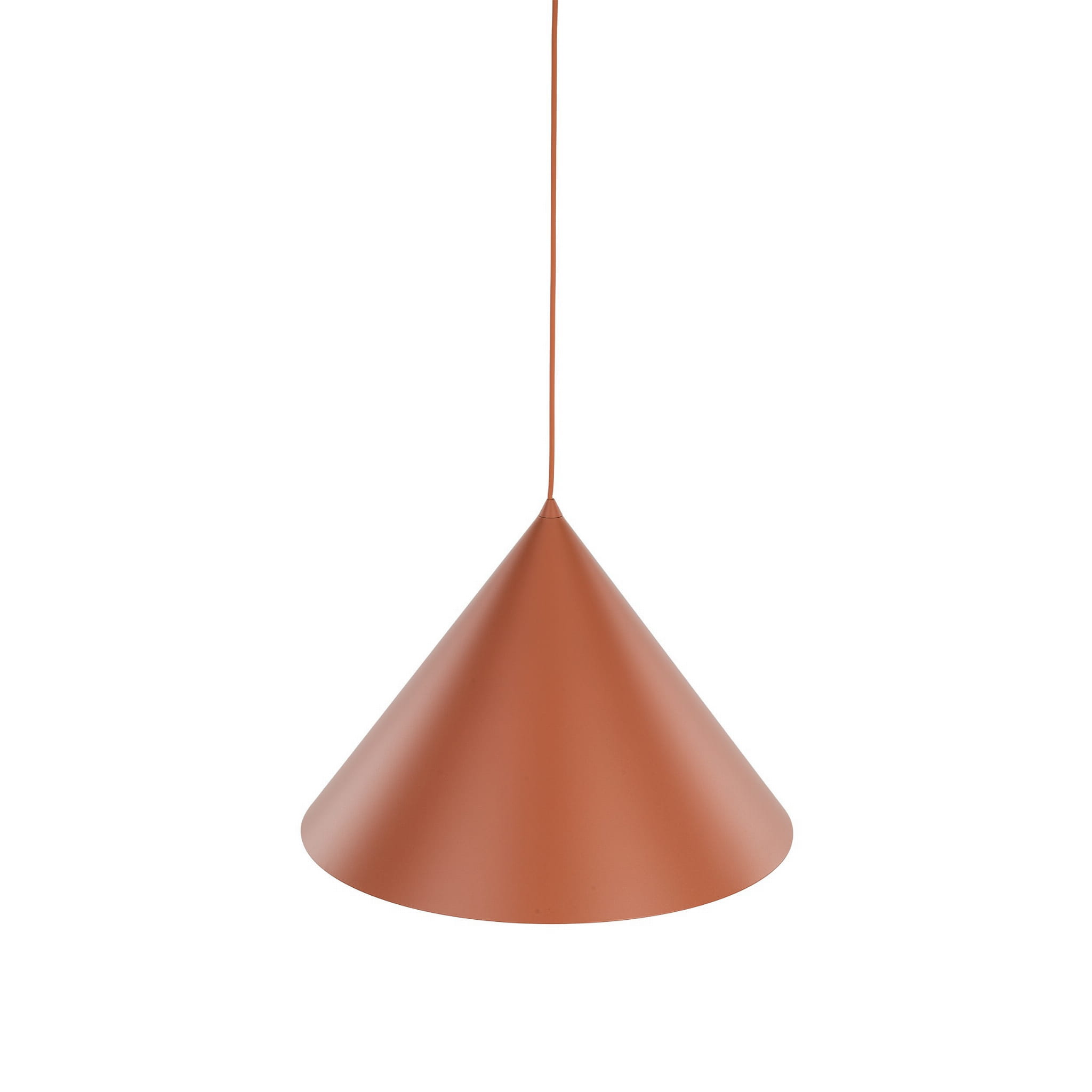 Lampa wisząca nowoczesna skandynawska klosz metalowy stożek czerwona TK Lighting Cono 10089 1x15W E27