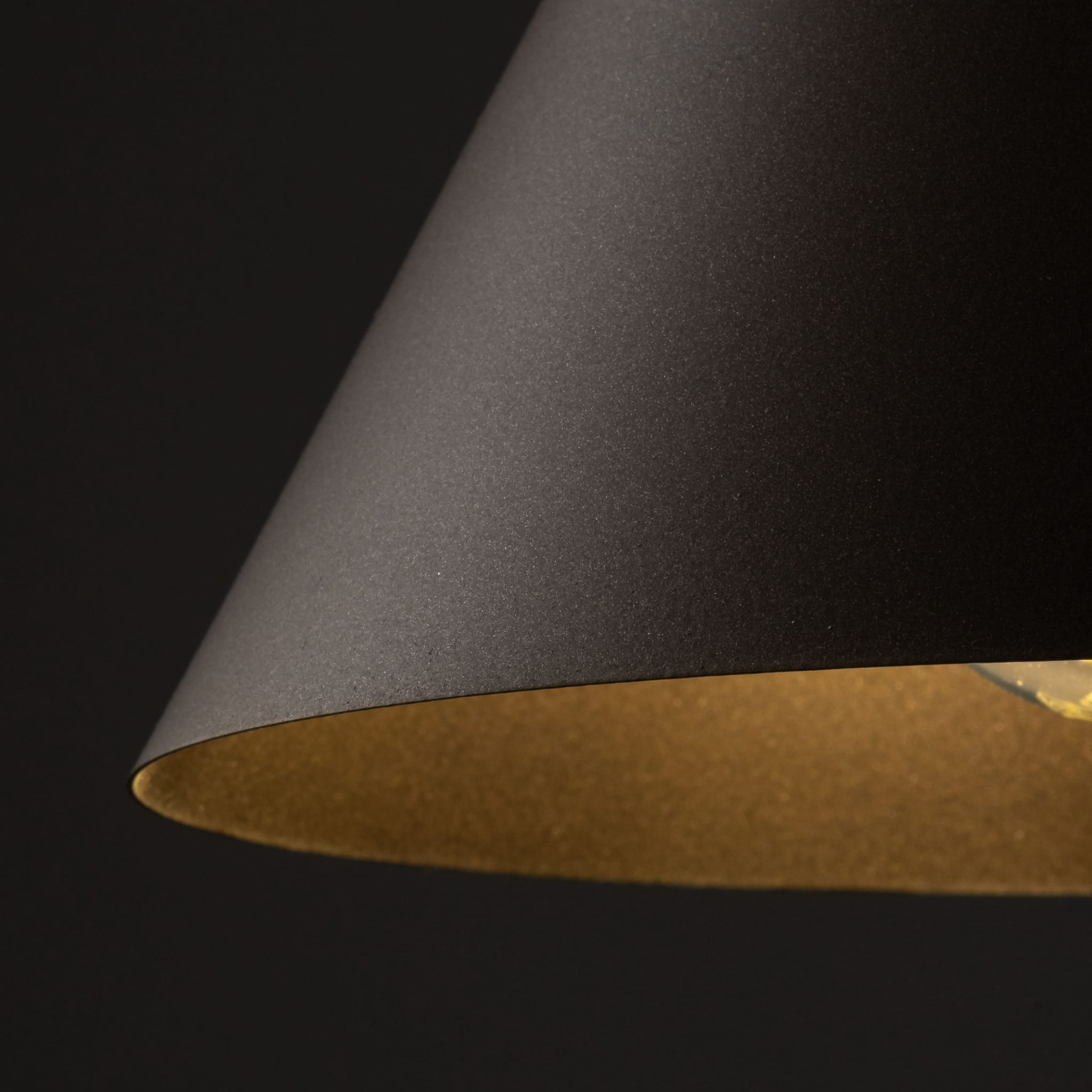 Lampa wisząca nowoczesna skandynawska klosz metalowy stożek brązowa TK Lighting Cono 10073 1x15W E27