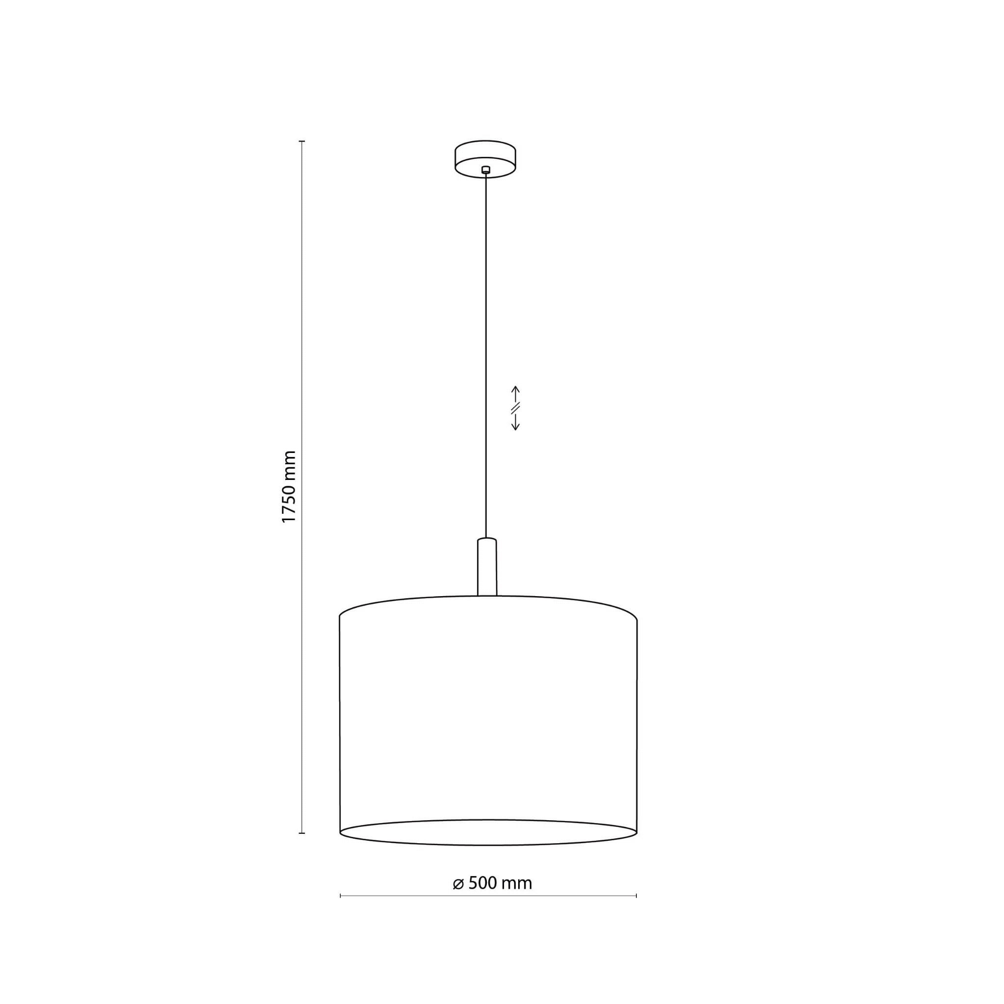 Tk Lighting Deva 6107 lampa wisząca 1x15W E27 czarna drewniana