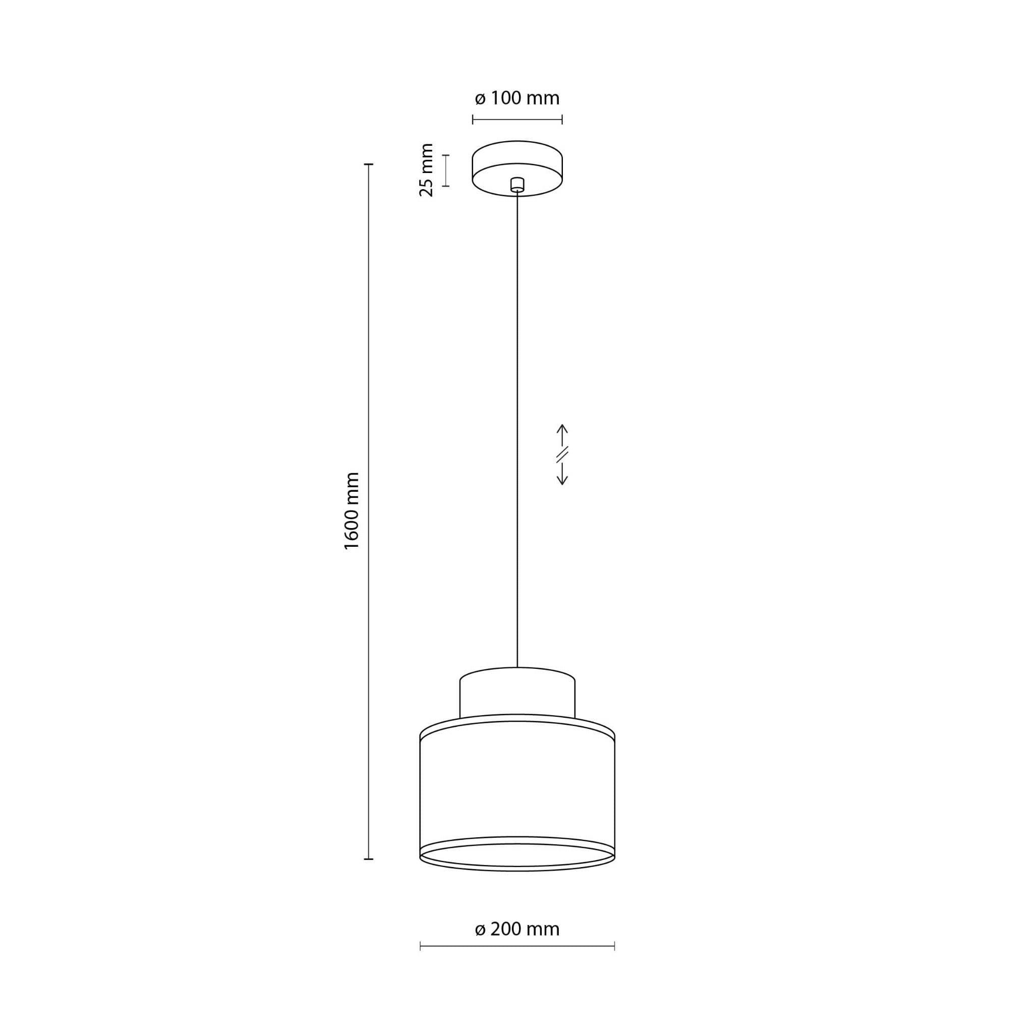 Lampa wisząca nowoczesna boho skandynawska abażur materiałowy juta biała TK Lighting Duo 10078 1x15W E27