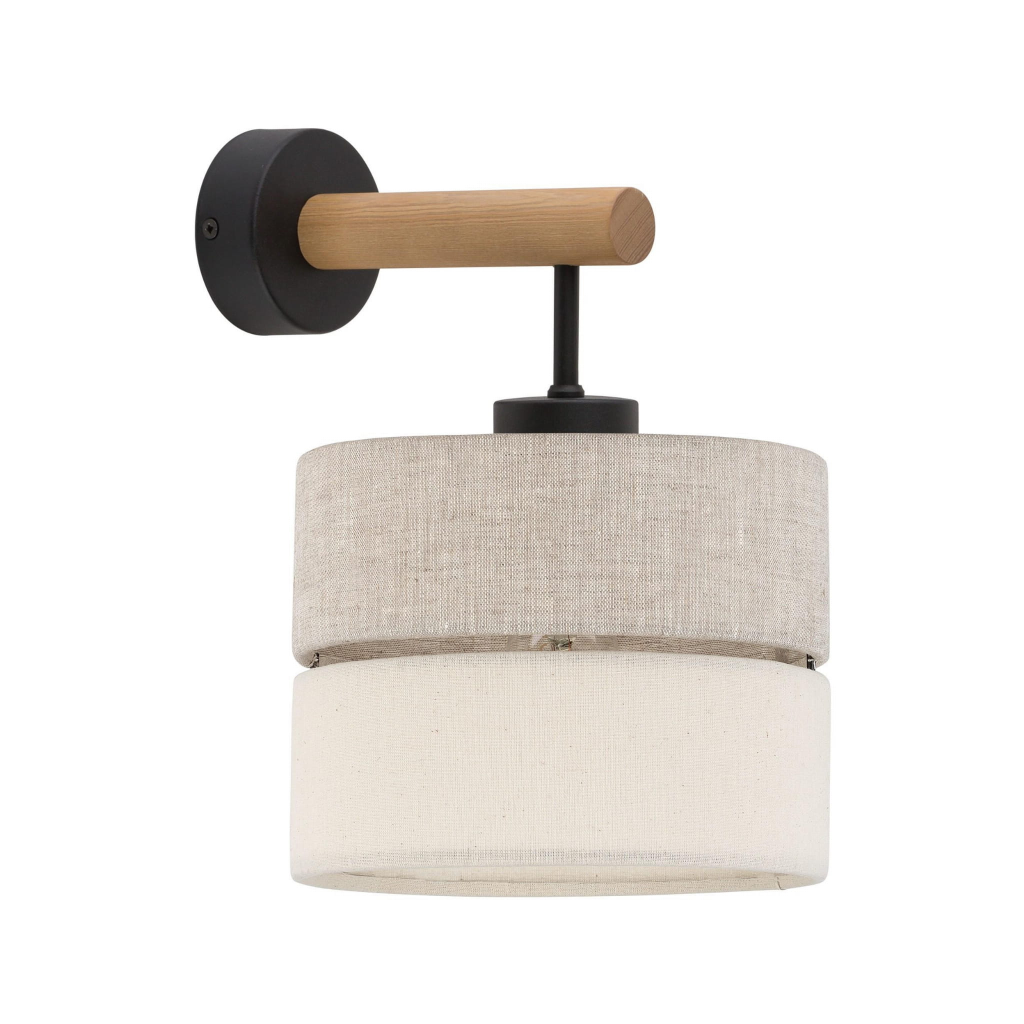 Tk Lighting Eco 5776 kinkiet lampa ścienna 1x15W E27 czarny drewniany
