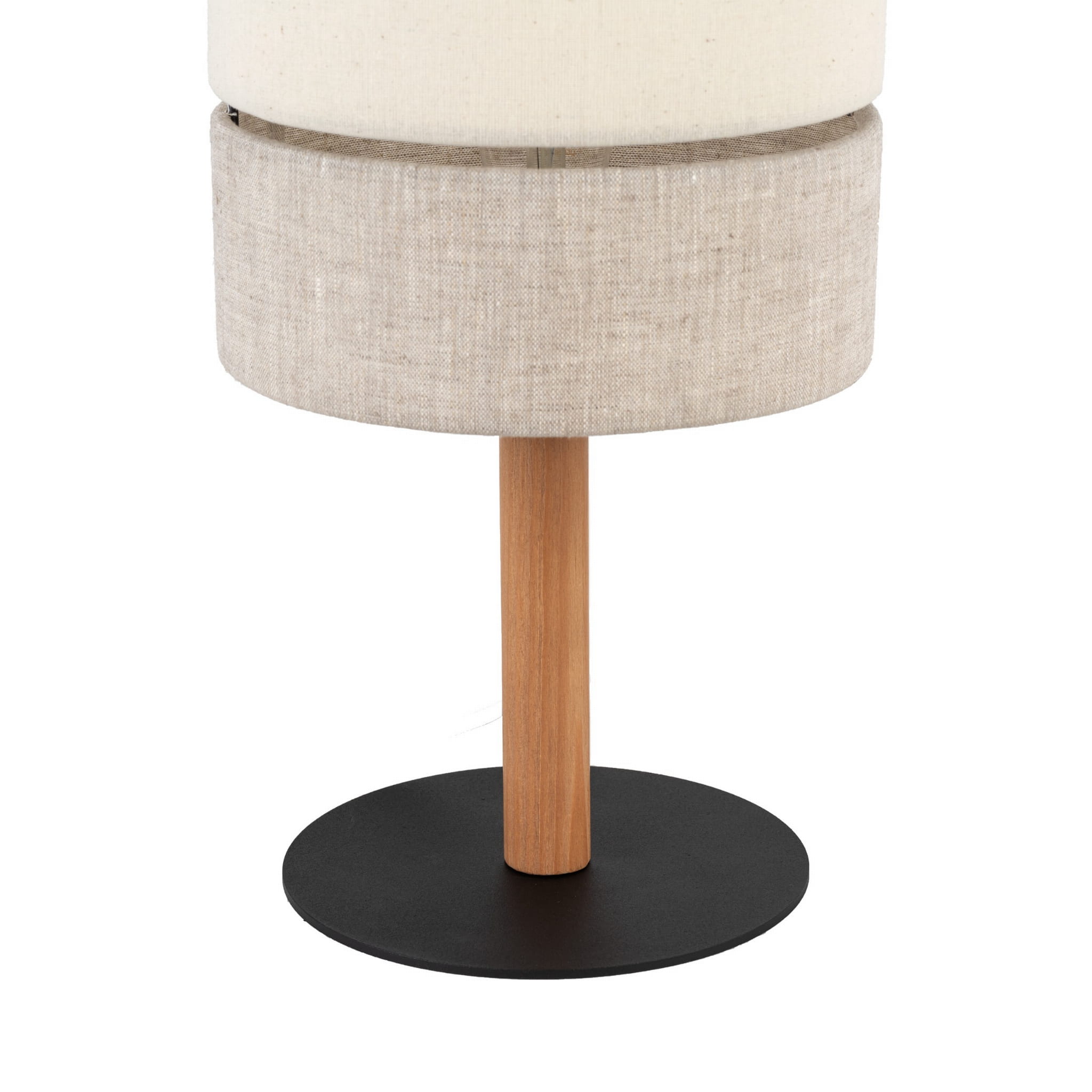Tk Lighting Eco 5596 lampa stołowa lampka 1x15W E27 czarna drewniana