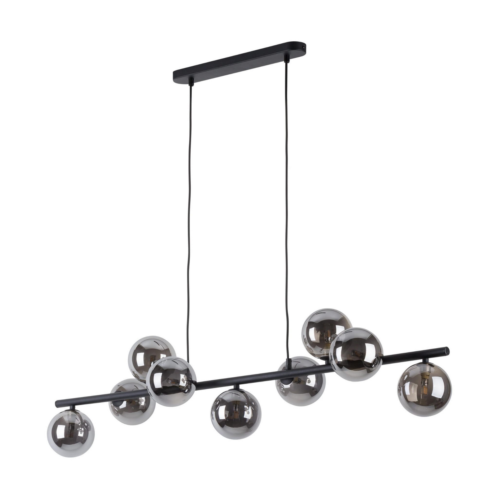 Tk Lighting Estera 5667 lampa wisząca 9x6W G9 czarna grafitowa