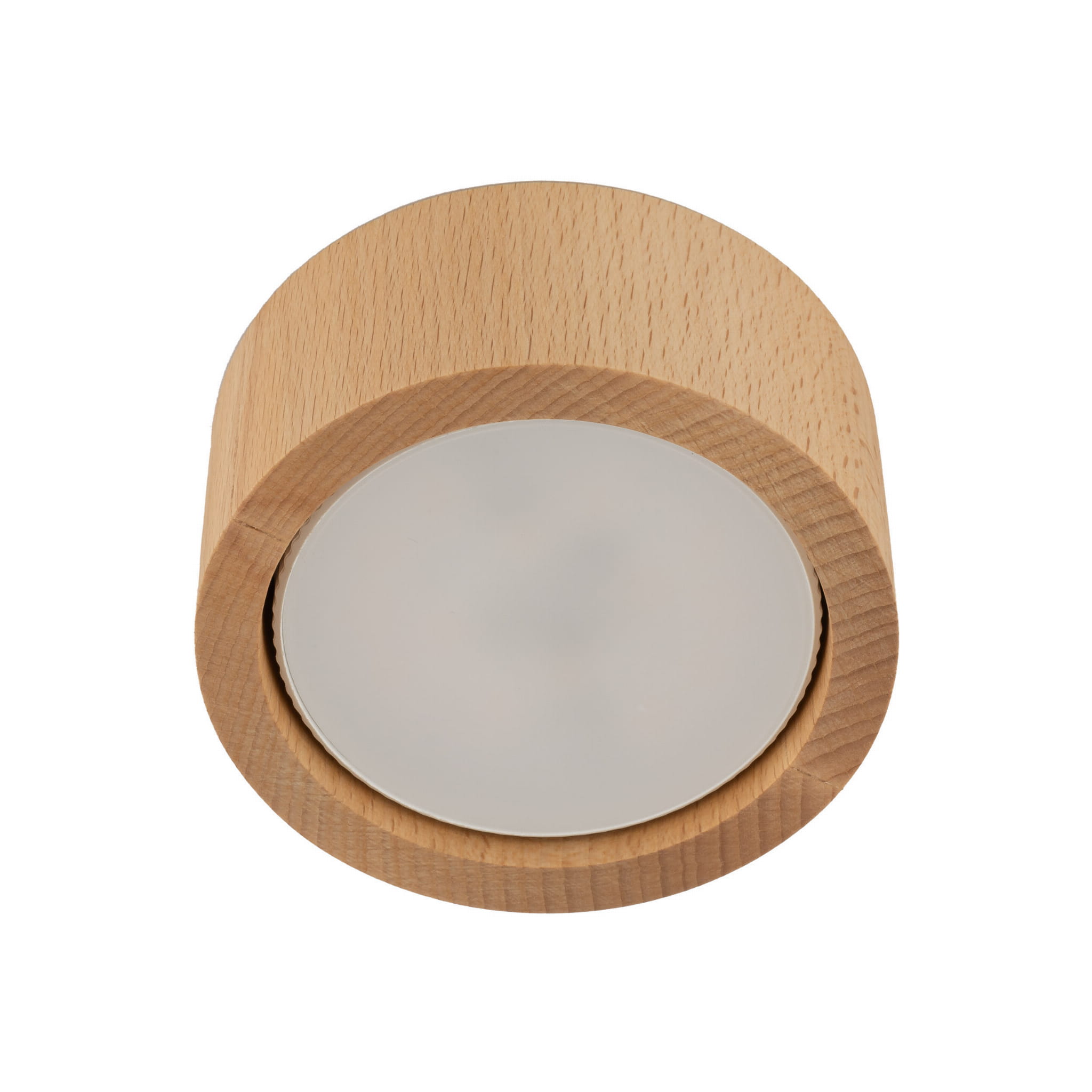 Spot nowoczesny skandynawski boho drewniany koło tuba drewniany TK Lighting Eve 10123 1x11W GX53