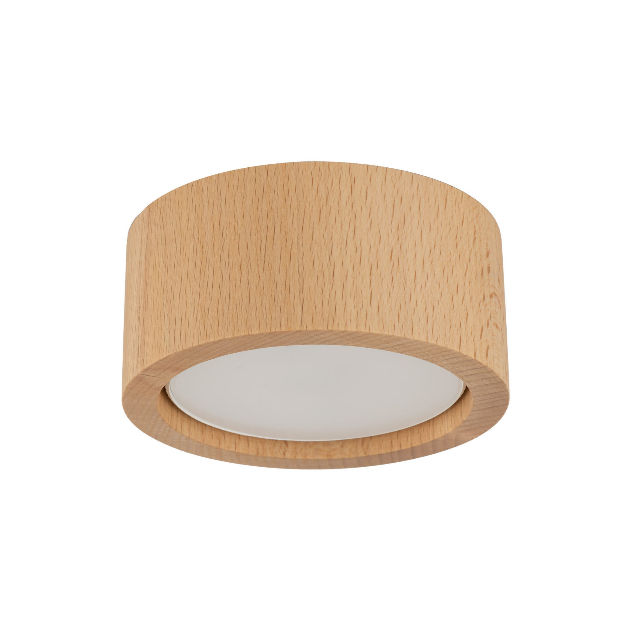 Spot nowoczesny skandynawski boho drewniany koło tuba drewniany TK Lighting Eve 10121 1x10W GU10