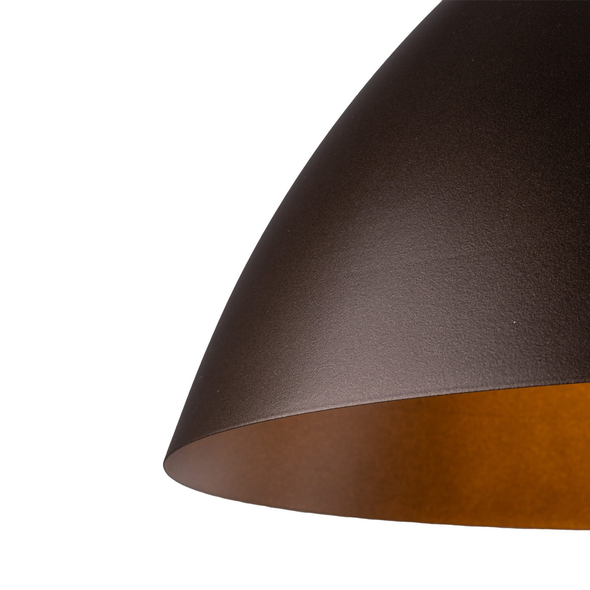 Lampa wisząca klasyczna retro klosz metalowy miska brązowa TK Lighting Faro 4509 1x15W E27