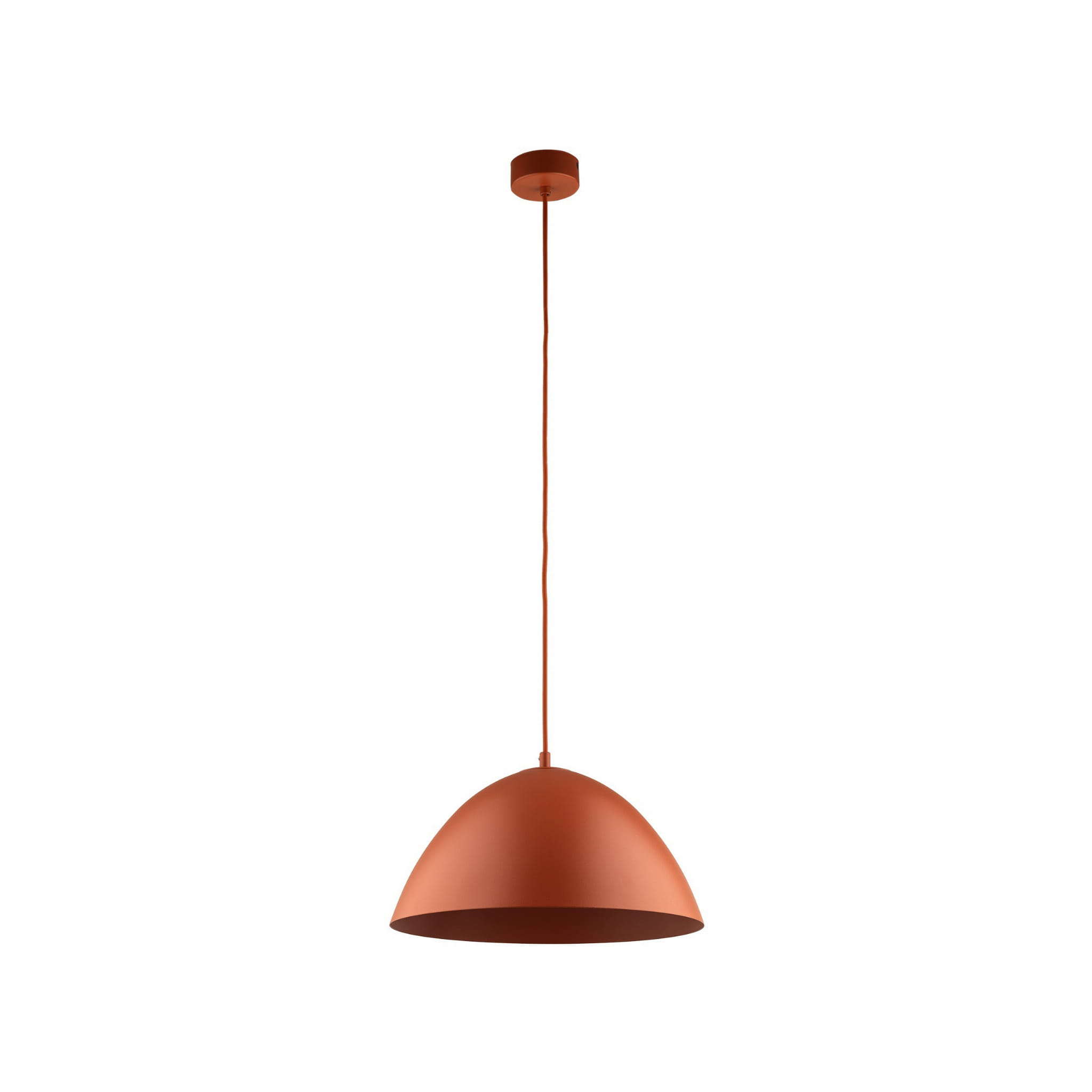 Lampa wisząca klasyczna retro klosz metalowy miska ceglana TK Lighting Faro 10259 1x15W E27