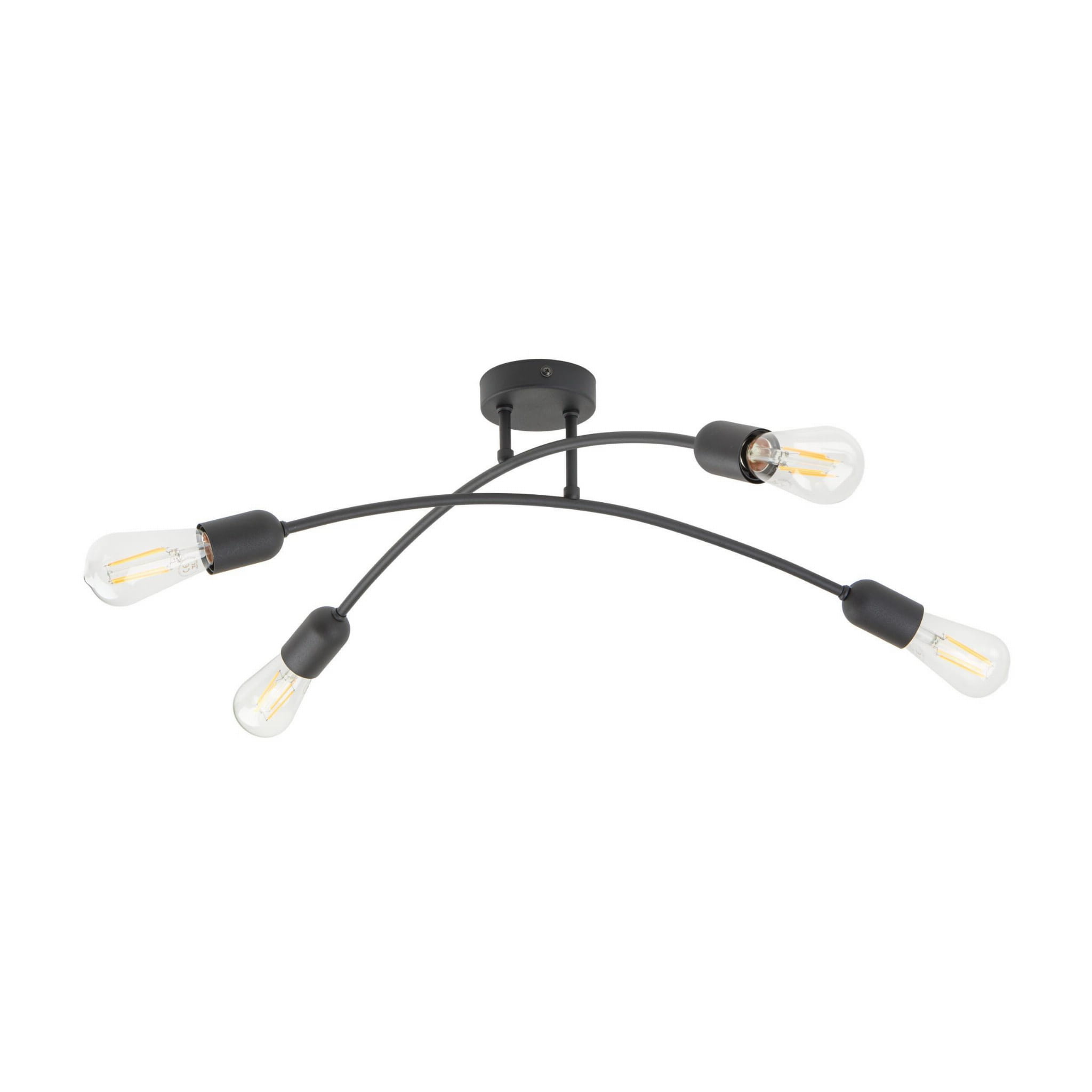 Tk Lighting Flyu 4687 plafon lampa sufitowa 4x15W E27 czarny