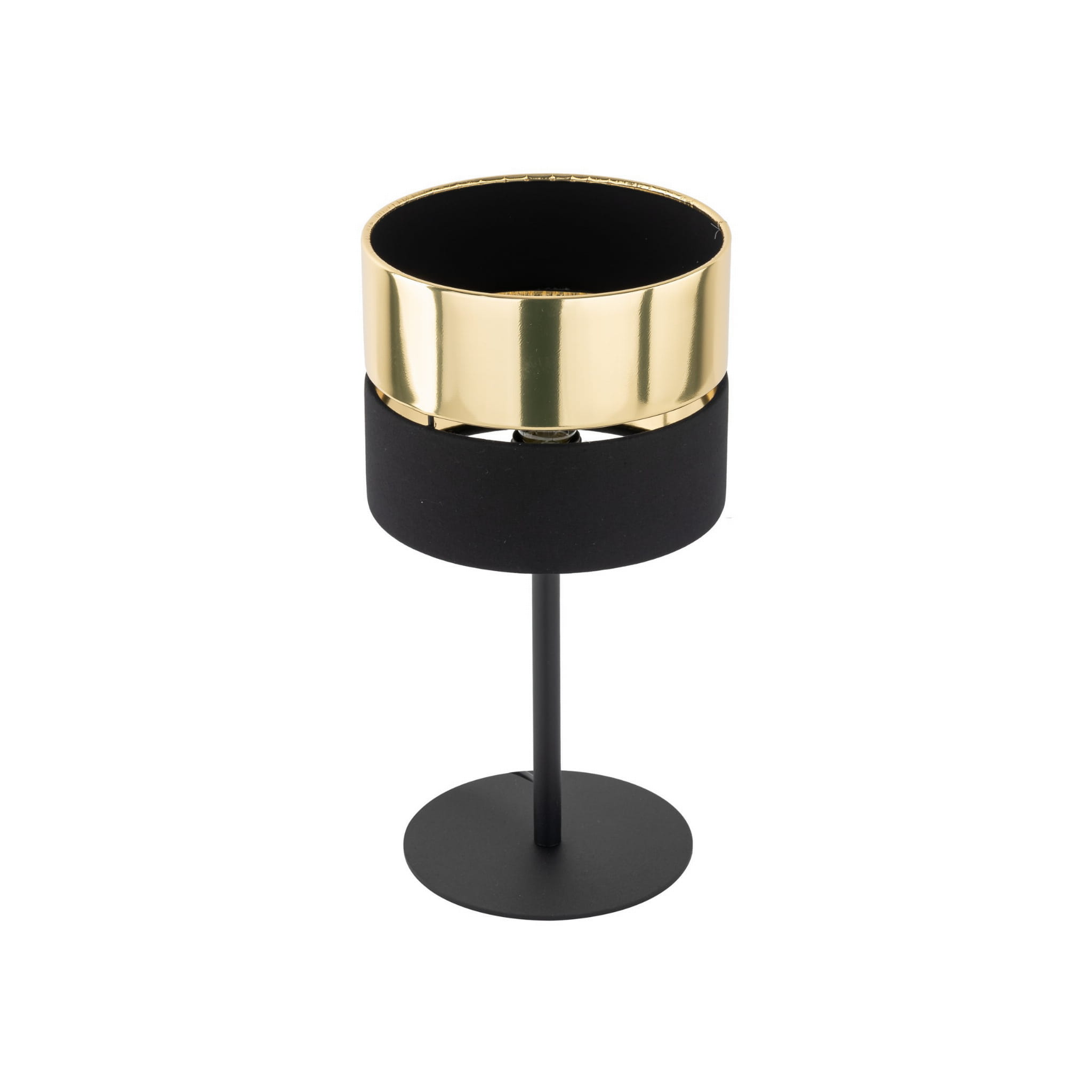 Lampka nowoczesna elegancka glamour loft industrialna czarna złota TK Lighting Hilton 16051 1x15W E27
