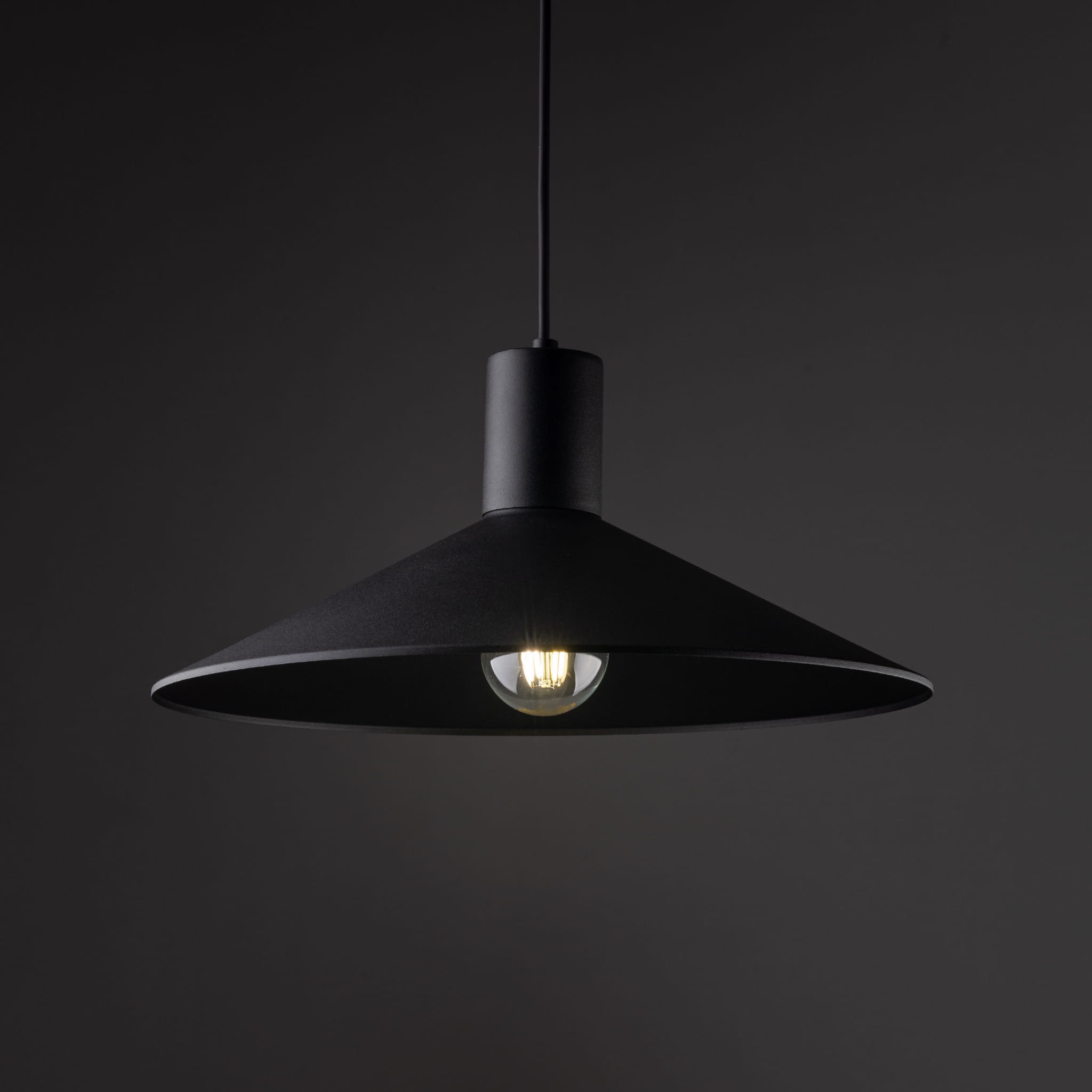 Lampa wisząca nowoczesna industrialna loft retro metalowa czarna TK Lighting Jump 1831 1x15W E27