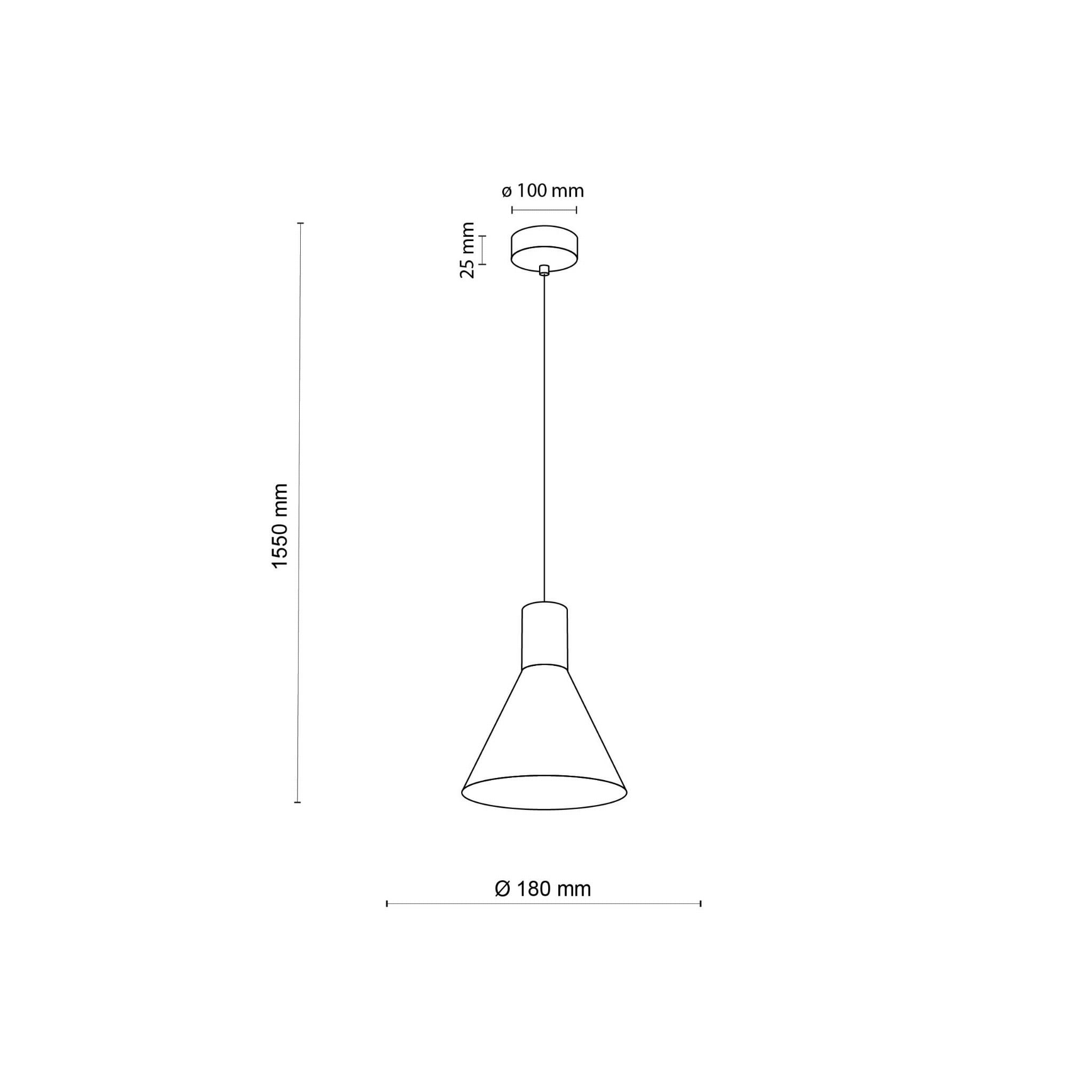Lampa wisząca nowoczesna industrialna loft retro metalowa czarna TK Lighting Jump 1811 1x15W E27