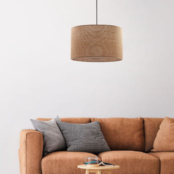 TK Lighting Juta 6580 lampa wisząca 1X15W E27 brązowa czarna