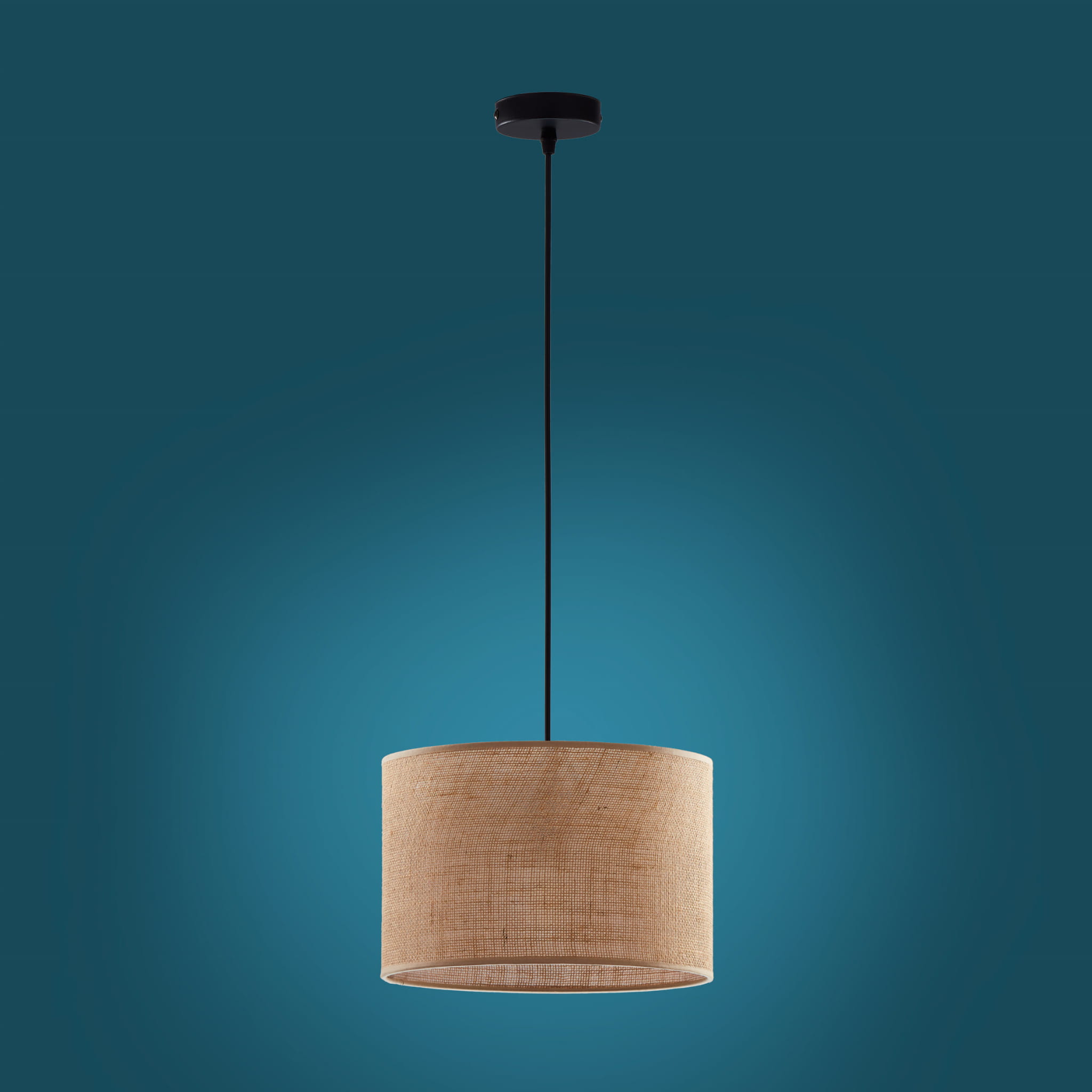 TK Lighting Juta 6580 lampa wisząca 1X15W E27 brązowa czarna