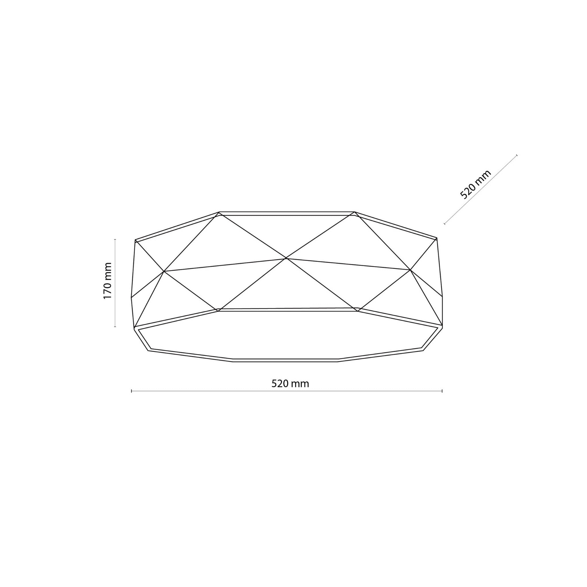 Tk Lighting Kantoor 6195 plafon lampa sufitowa 4x15W E27 biały szary