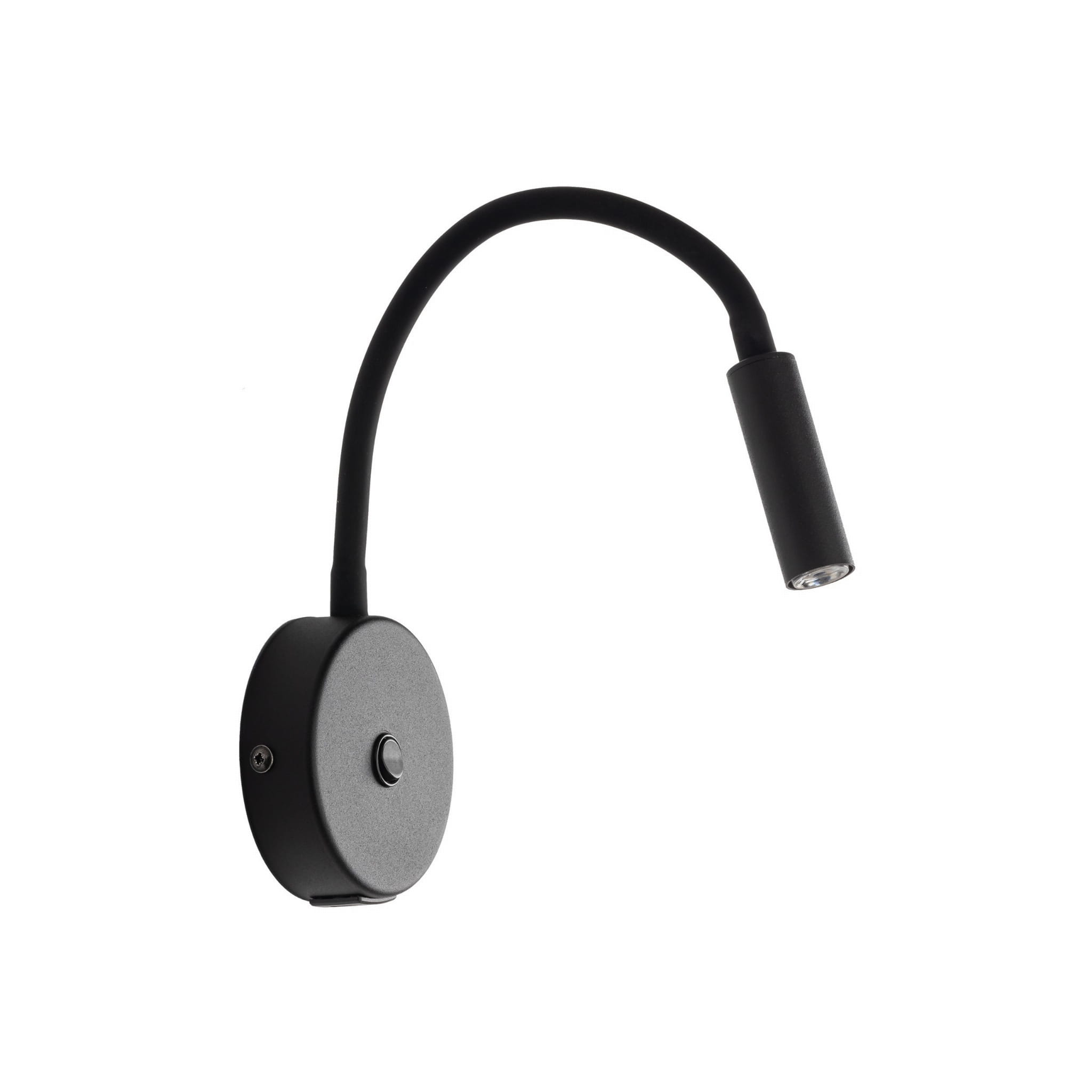 Kinkiet lampa ścienna do czytania z włącznikiem tuba rurka giętki czarny TK Lighting Lagos 10200 1x6W G9
