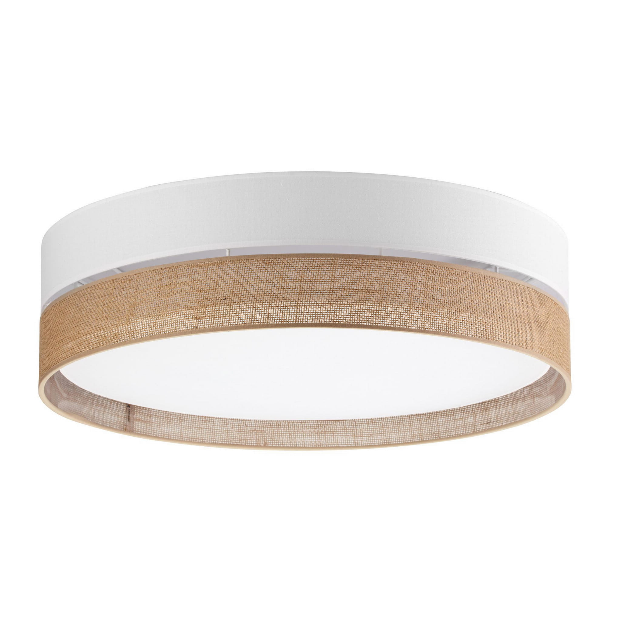 Tk Lighting Linobianco 6578 plafon lampa sufitowa 4x15W E27 biały brązowy
