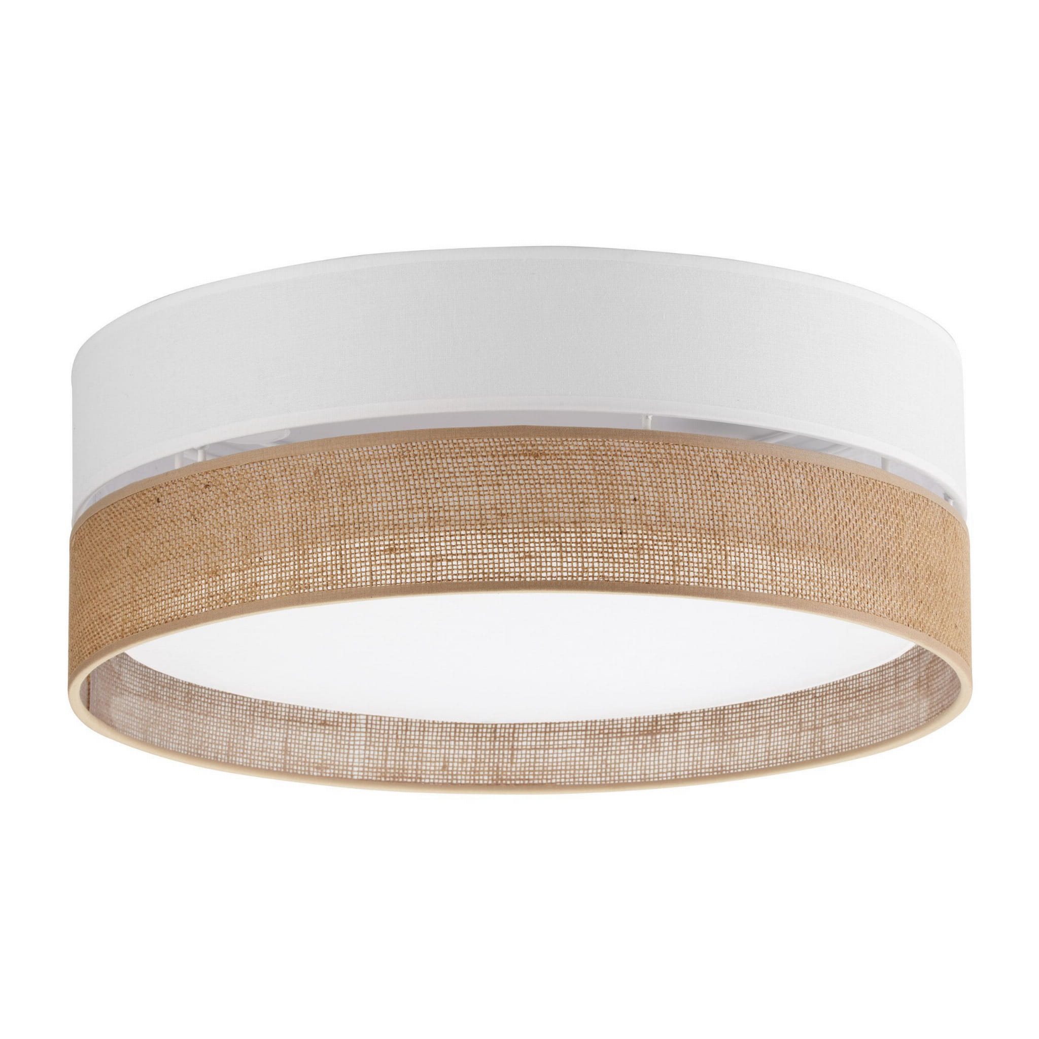 Tk Lighting Linobianco 6577 plafon lampa sufitowa 3x15W E27 biały brązowy