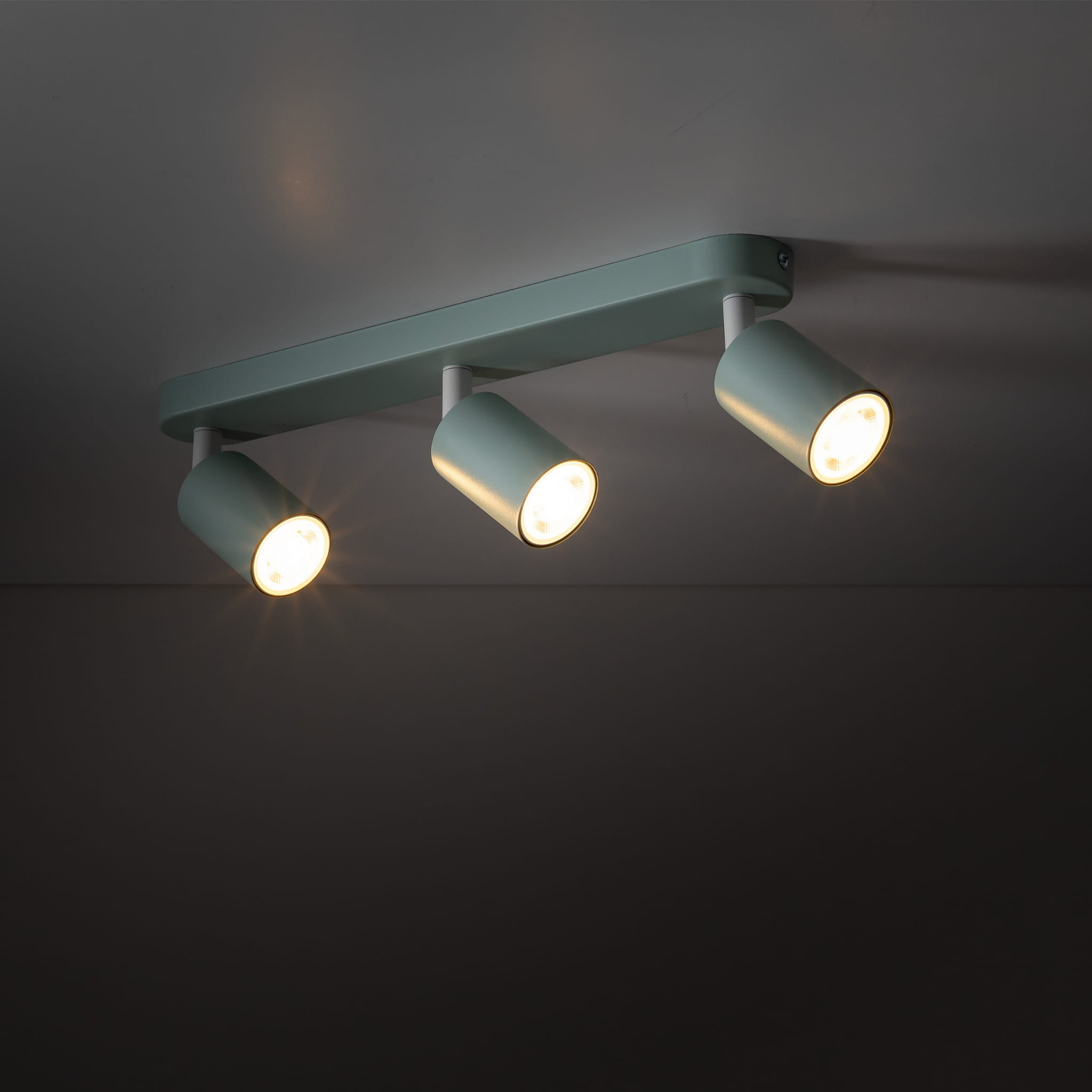 Plafon nowoczesny skandynawski loft metalowy reflektory miętowy TK Lighting Livia 10236 3x10W GU10