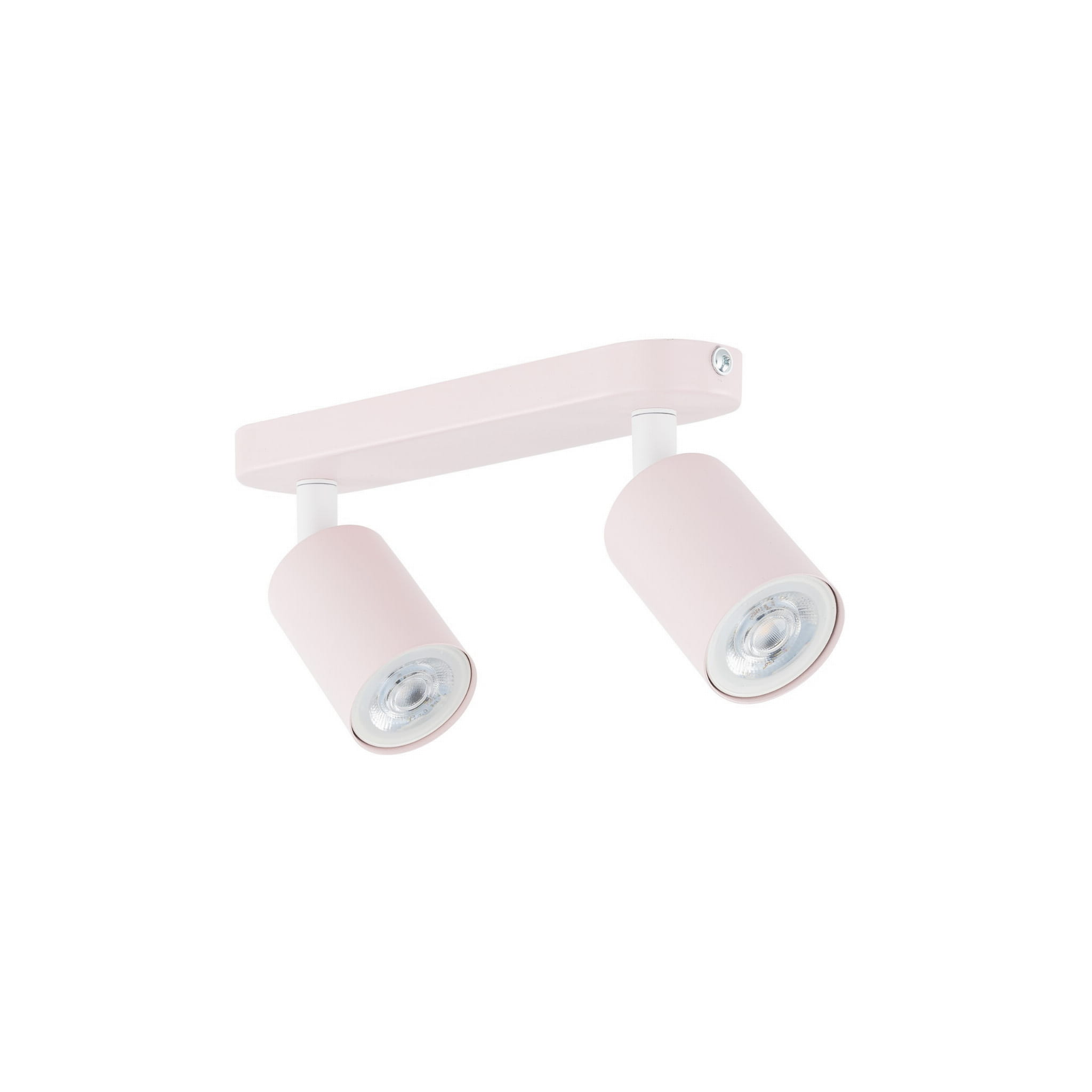 Plafon nowoczesny skandynawski loft metalowy reflektory różowy TK Lighting Livia 10233 2x10W GU10