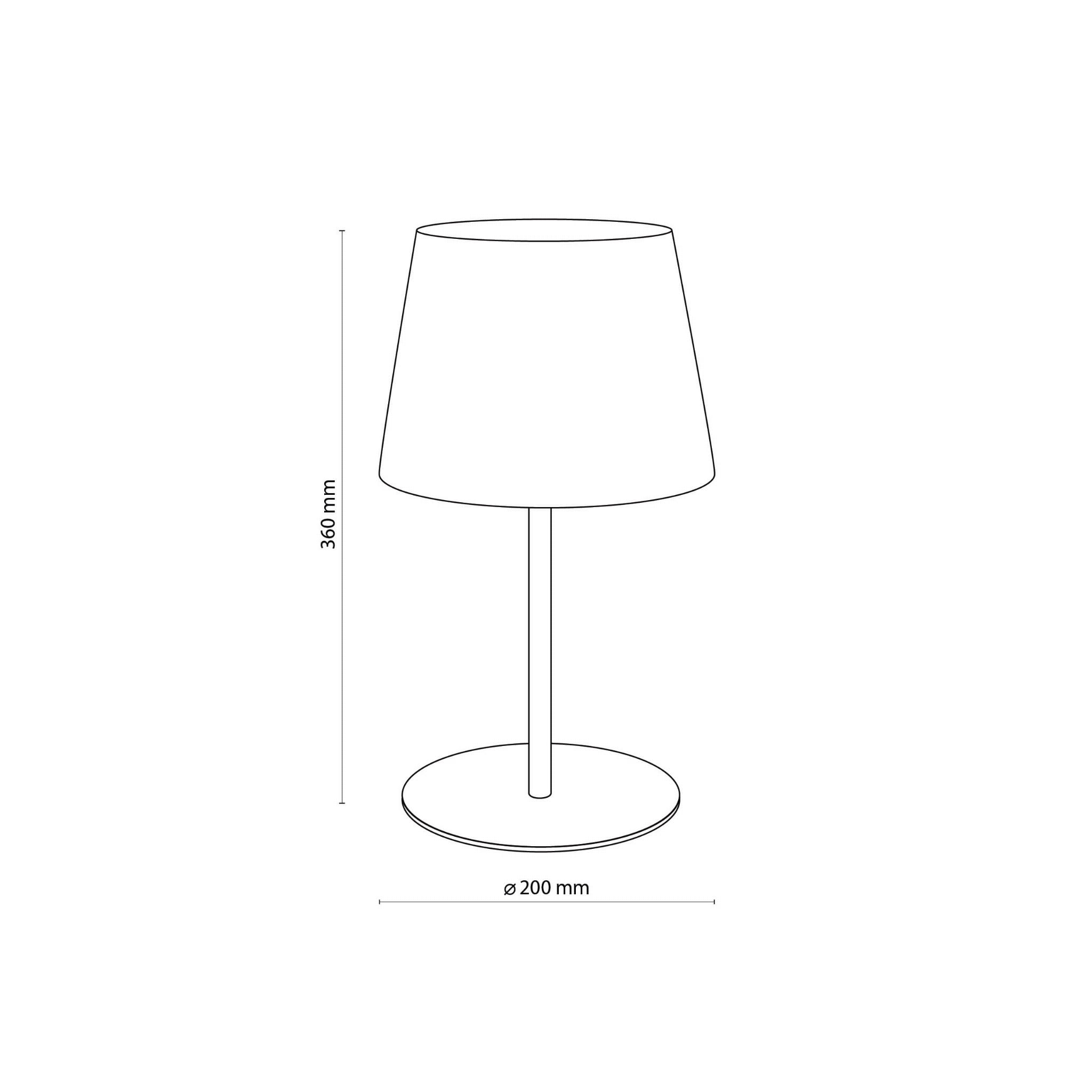 TK Lighting Maja 2936 lampa stołowa lampka 1x60W E27 czarna