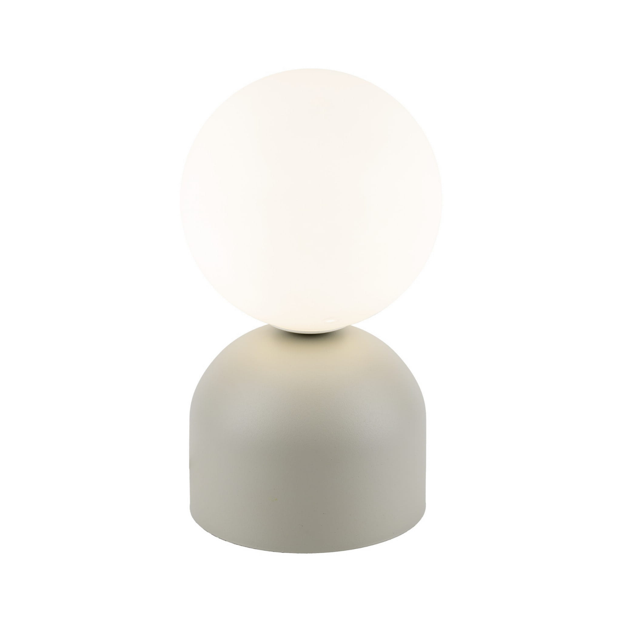 Lampka nowoczesna skandynawska loft klosz szklany kula beżowa biała TK Lighting Miki 16038 1x8W G9