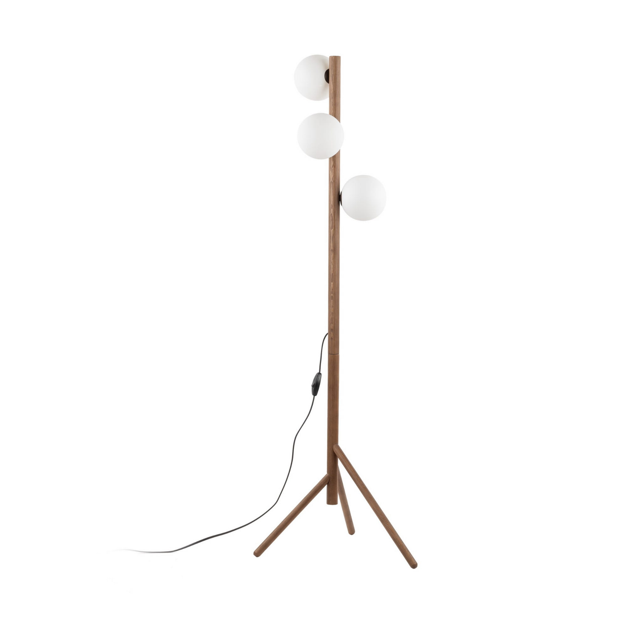 Lampka nowoczesna skandynawska loft klosz szklany kula czarna biała TK Lighting Miki 16044 1x8W G9