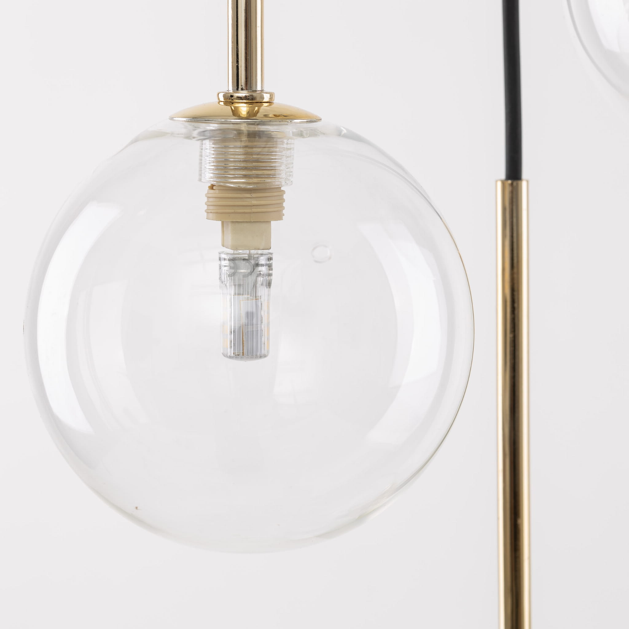 Lampa wisząca nowoczesna elegancka glamour klosz szklany kule transparentna złota TK Lighting Nilos 5944 10x6W G9